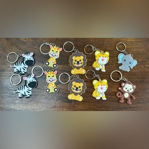 Cute Assorted Animal Keychains